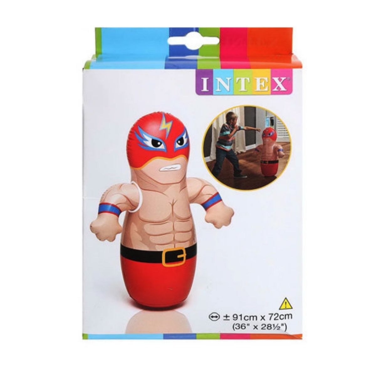 INTEX - Boxeador Porfiado Inflable 3-D Bop Bags