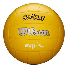 WILSON - Balón Volleyball Soft Play AVP Tamaño 5 Amarillo