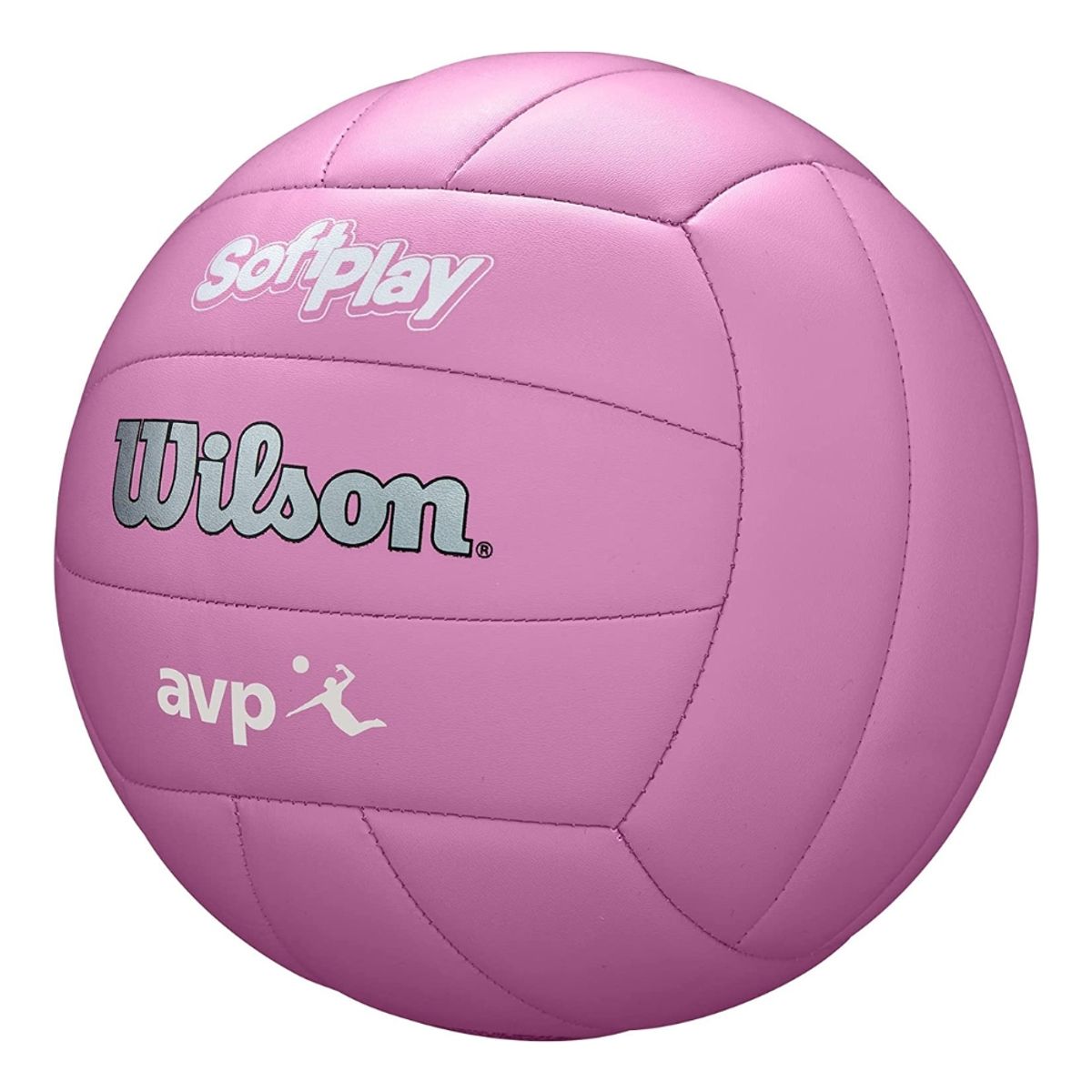 WILSON - Balón Volleyball Soft Play AVP Tamaño 5 Rosado