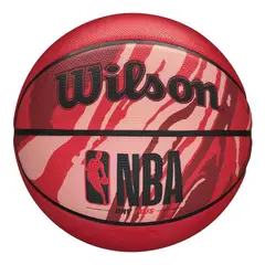 WILSON - Balón Basketball NBA DRV Plus Outdoor Tamaño 7 Rojo Granito