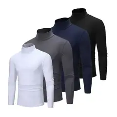 EVERSO - Pack 2 Camiseta Beatle Bambú Manga Larga Forro Polar Termica Colore
