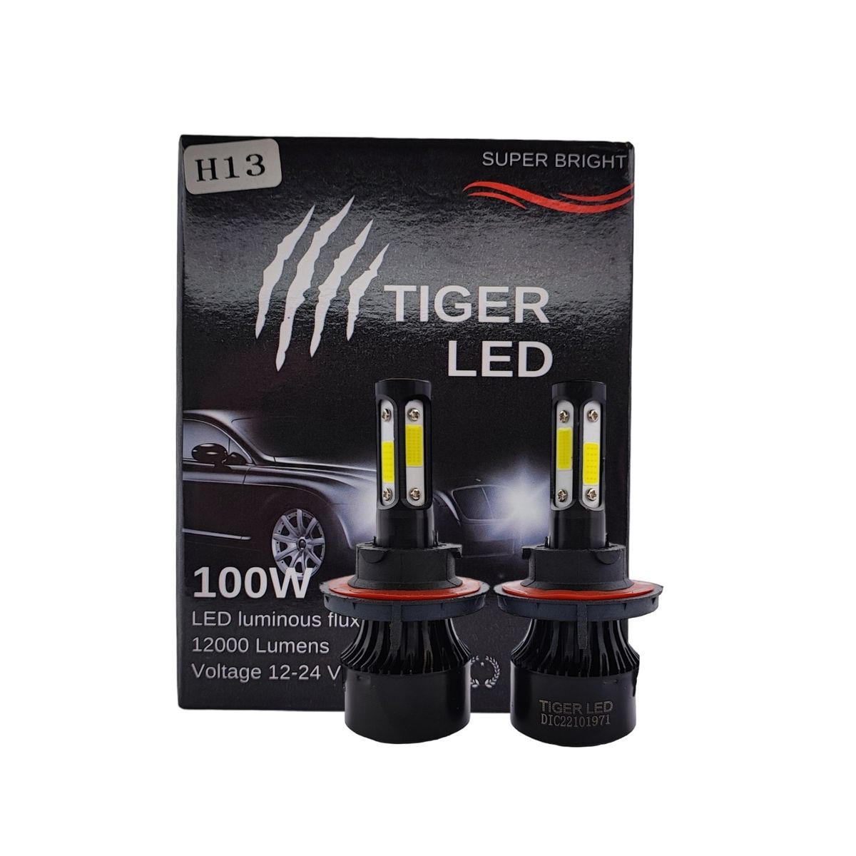 GENERICO - Kit TurboLed H13 12000lm Turboled 12V 24V Focos Led