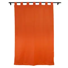 TEXFINA - Cortina Rafia Presillas 135x220 cm Terracota