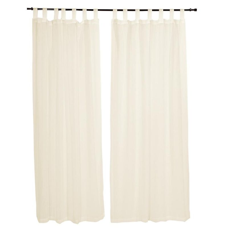 TEXFINA - Set Gasa Lino Presillas 145x230 cm Ivory