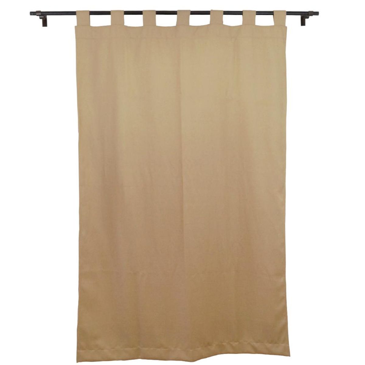 TEXFINA - Cortina Rafia Presillas 135x220 cm Tostado