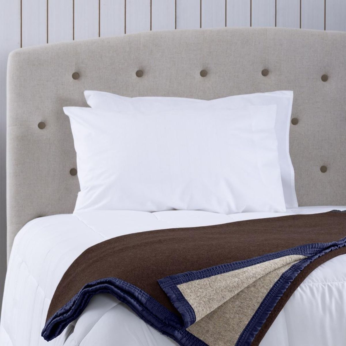 BELLAVISTA OVEJA TOME - Frazada Lana Doble Faz King Café