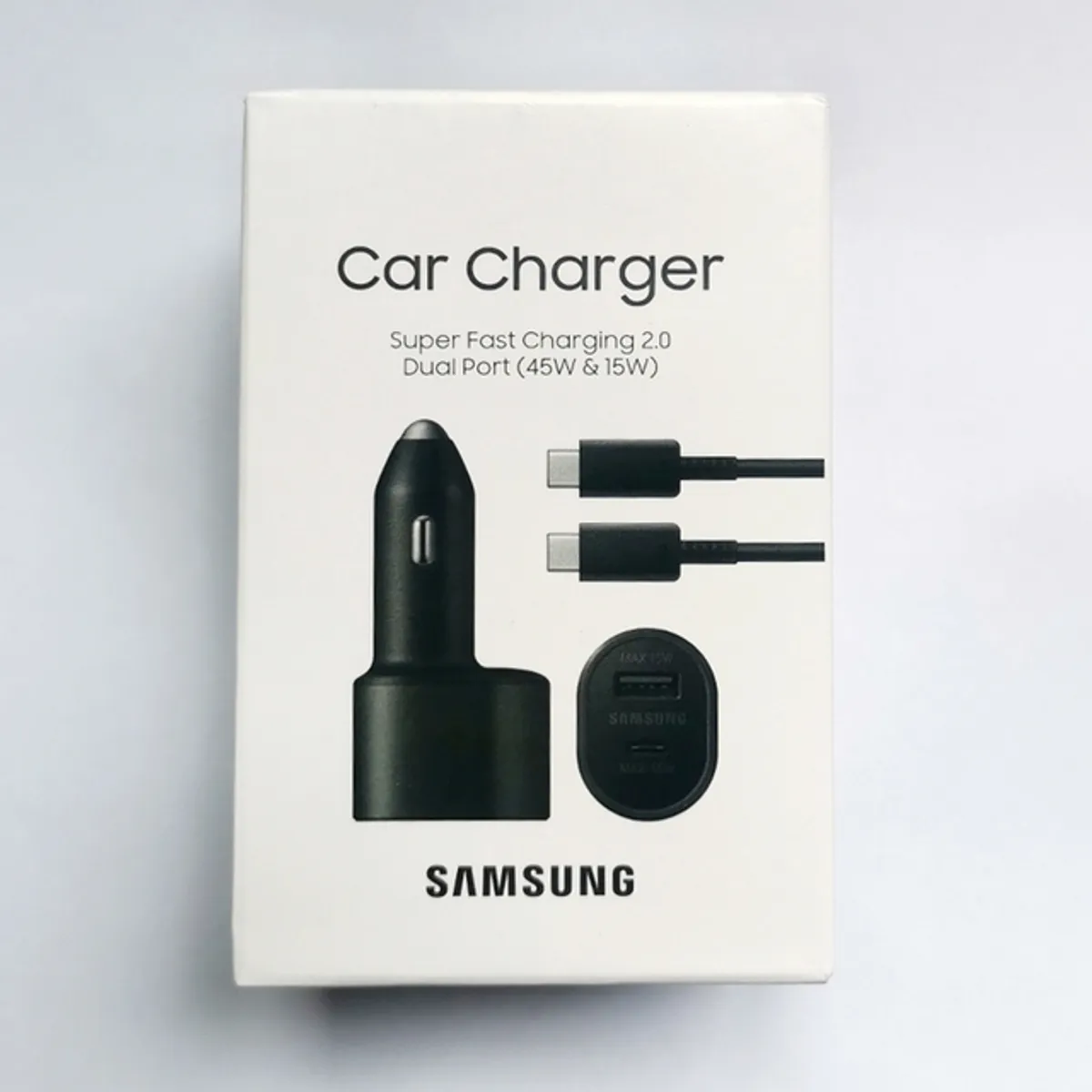 SAMSUNG - ADAPTADOR SAMSUNG AUTO DUAL 12V 15W 45W