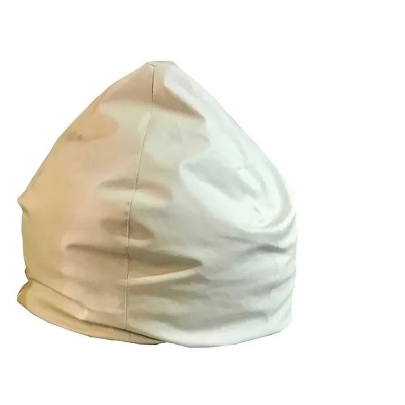 REHUCE - Puff eco cuero M - Blanco