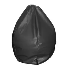 REHUCE - Puff eco cuero M - Negro