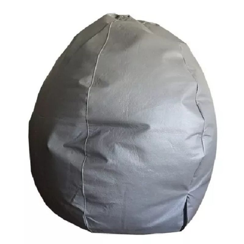 REHUCE - Puff eco cuero M - Gris