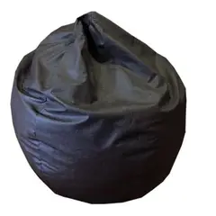 REHUCE - Puff eco cuero M - Cafe