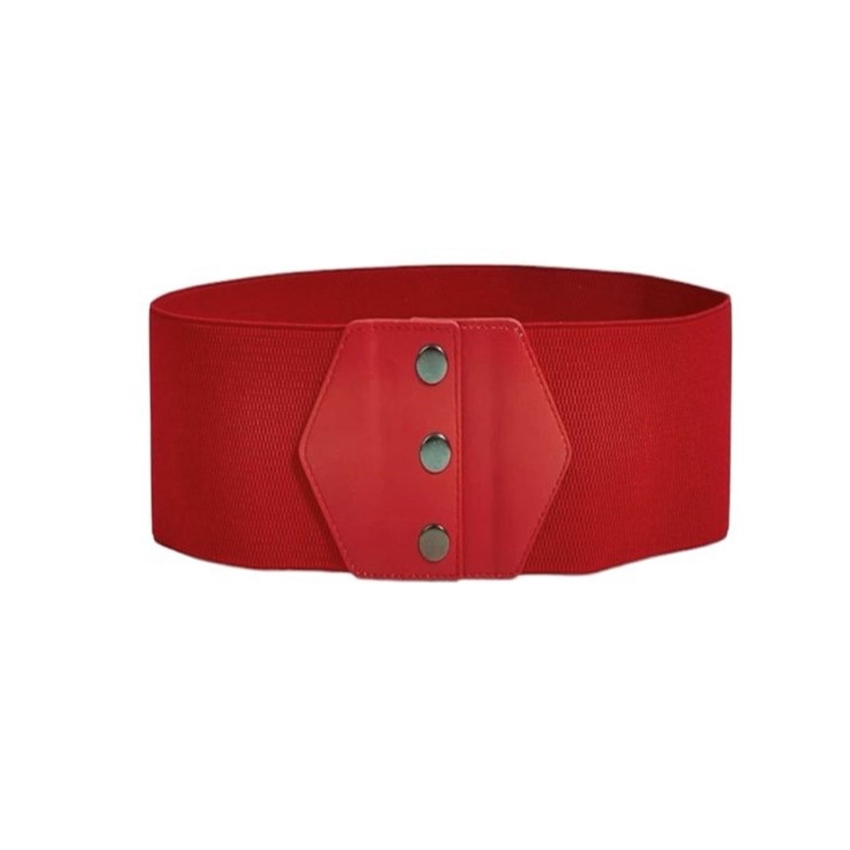 GENERICO - Cinturón mujer elasticado ancho 10cm diseño cuerina