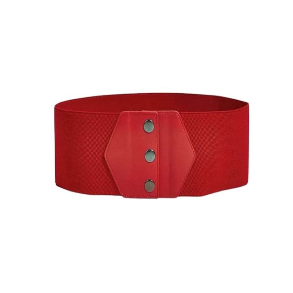 GENERICO - Cinturón mujer elasticado ancho 10cm diseño cuerina