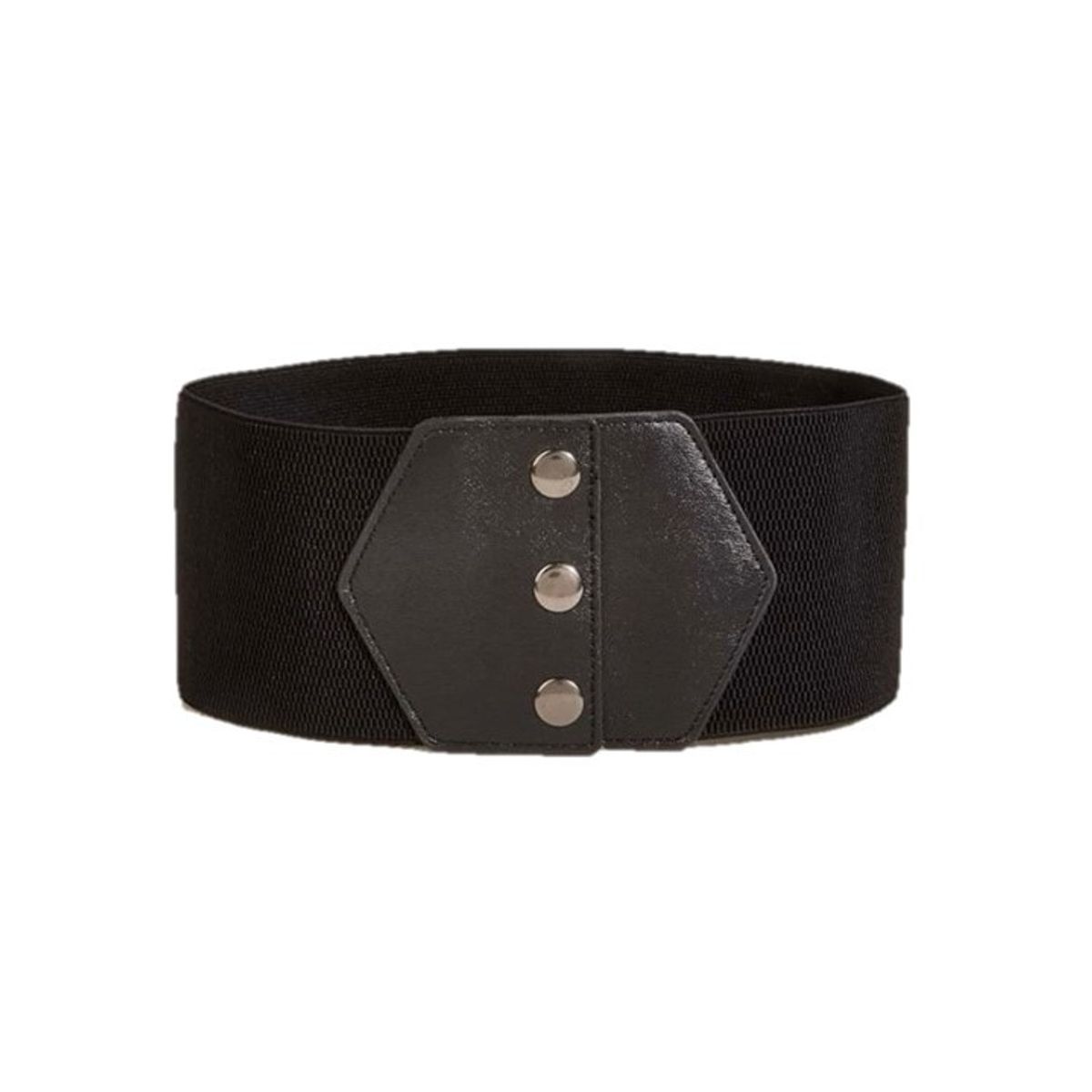 GENERICO - Cinturón mujer elasticado ancho 10cm diseño cuerina