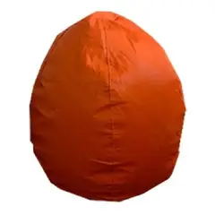 REHUCE - Puff eco cuero M - Naranjo