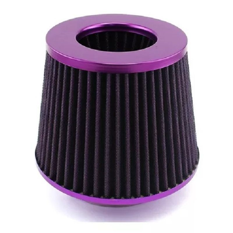 GENERICO - Filtro De Aire Alto Flujo Conico 76mm Tuning 212051 Morado