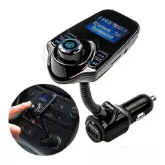 GENERICO - Transmisor Radio Fm Bluetooth Usb Tf Mp3 Wam Cargador Auto 213183 T10