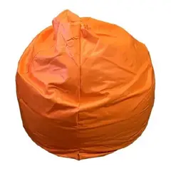 REHUCE - Puff eco cuero premium M Naranjo