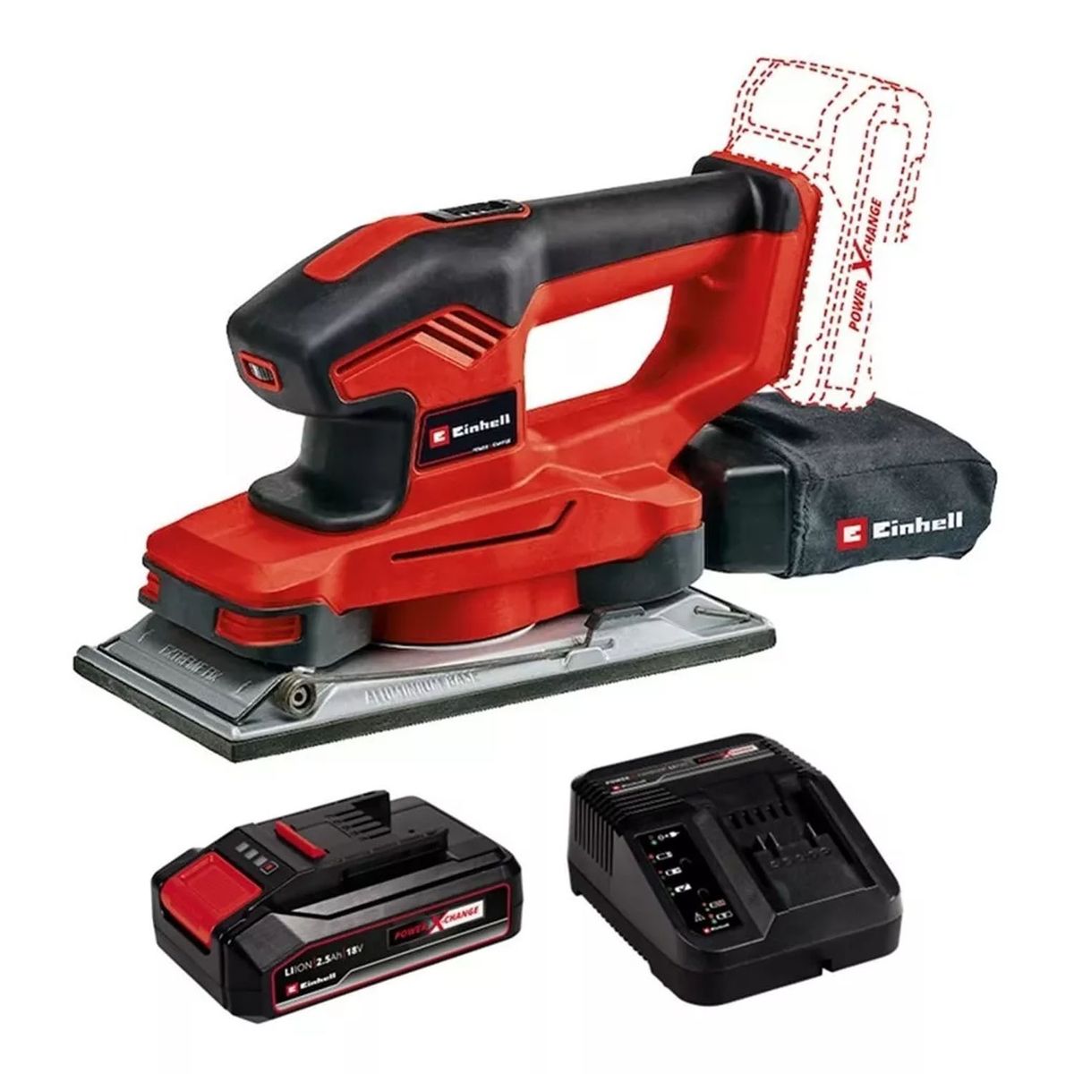 EINHELL - Lijadora Orbital Inalámbrica 18v Bat + Carg Einhell 4460720
