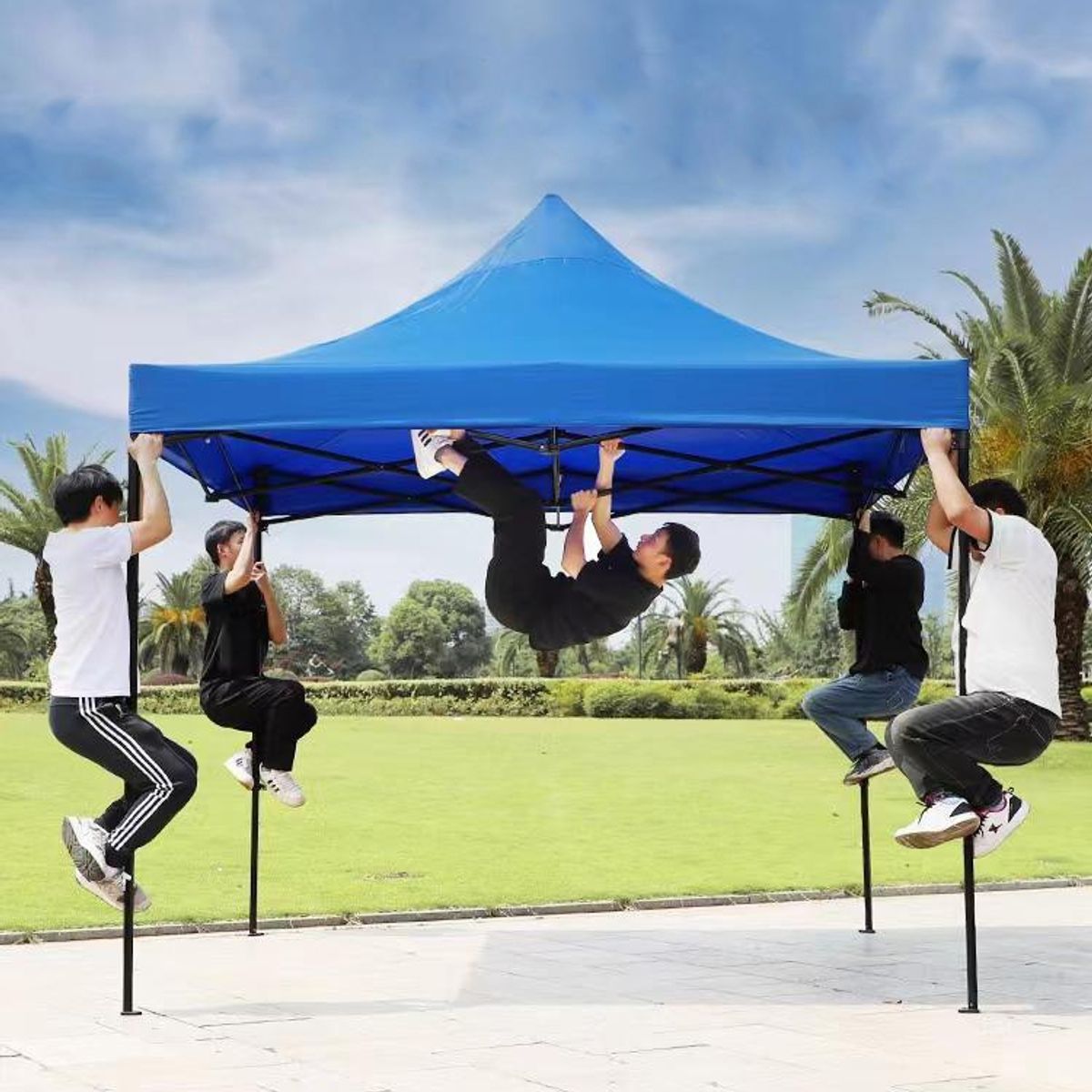 TEVERE - Toldo Plegable 3x3 Impermeable Verde