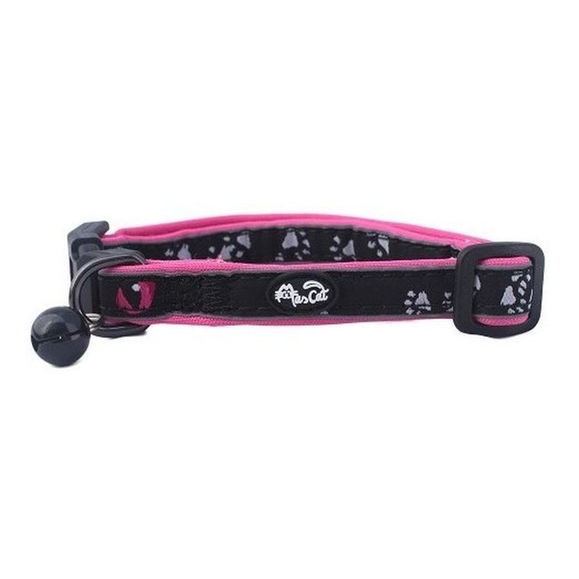 MASCAN - Collar Acolchado Reflectante Fucsia Para Gato Mascan
