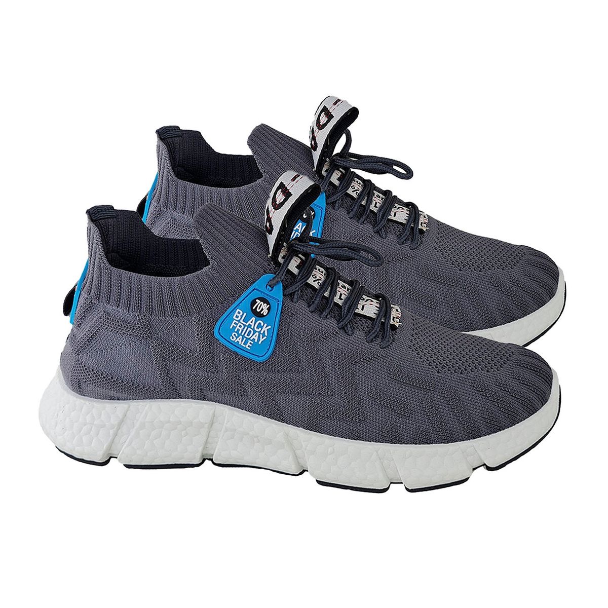 GENERICO - Zapatillas Deportivas De Hombre Super Comodas Gris - 1085