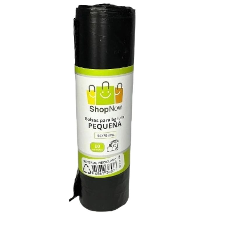 GENERICO - Bolsas de Basura Negra 50X70cms 10 unidades - SHOPNOW