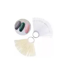 GENERICO - Muestrario De 50 Uñetas Para Practicar Manicure TRANSPARENTE