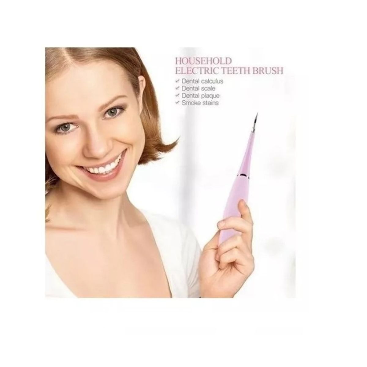 GENERICO - Limpiador De Dientes Eléctrico Removedor Sarro Recargable