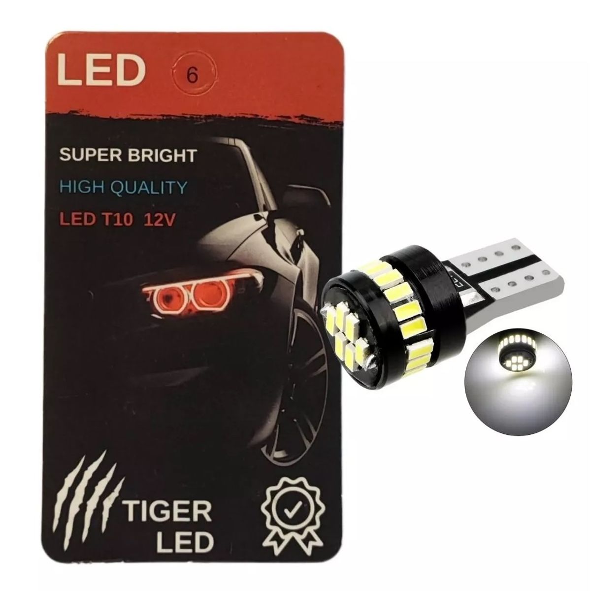 GENERICO - Ampolletas Luces Led T10 Cola De Pescado 5w Canbus 2 Unidads