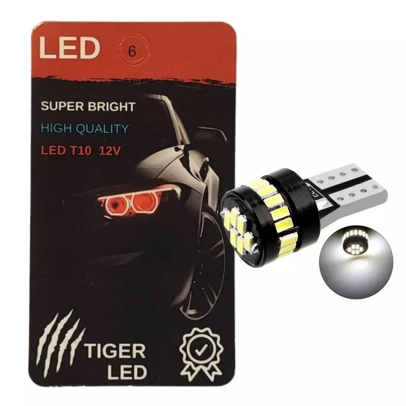GENERICO - Ampolletas Luces Led T10 Cola De Pescado 5w Canbus 2 Unidads