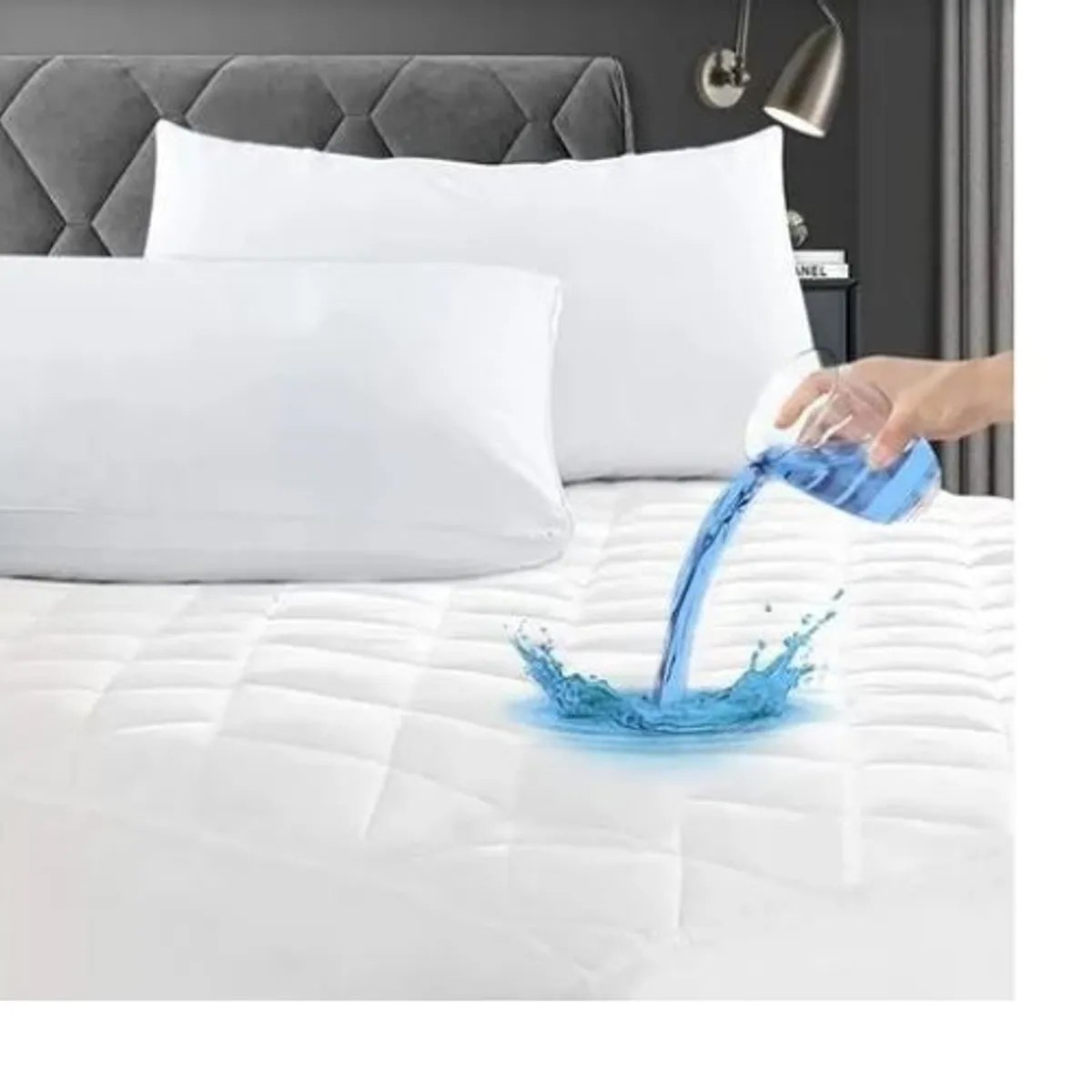 GENERICO - Cubrecolchon Impermeable  King incluye 2 Fundas de Almohada