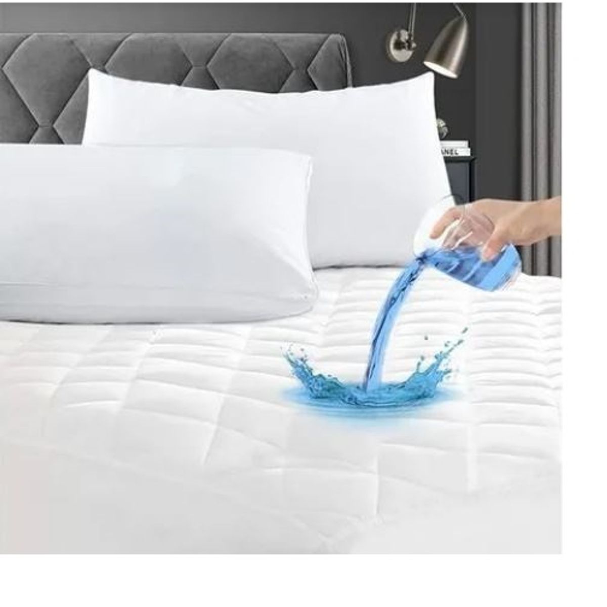 GENERICO - Cubrecolchon Impermeable  King incluye 2 Fundas de Almohada