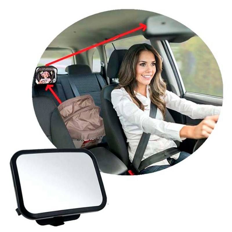 GENERICO - Espejo Retrovisor Seguridad Niños Infanti Sujetable