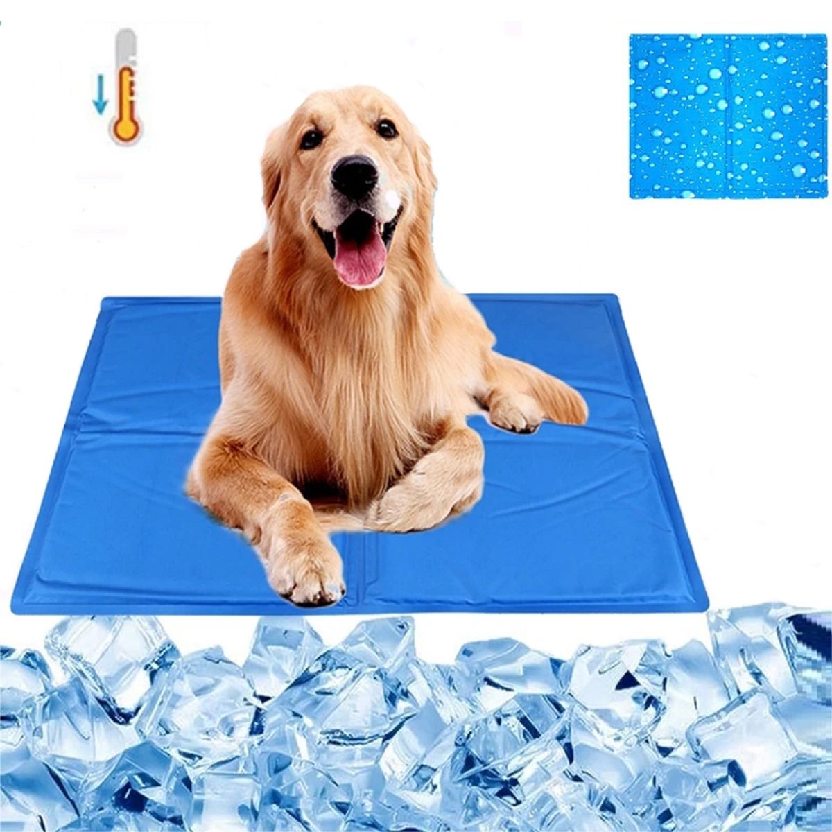 GENERICO - Manta Refrescante Alfombra Mascotas Cama Perro 40x50cm