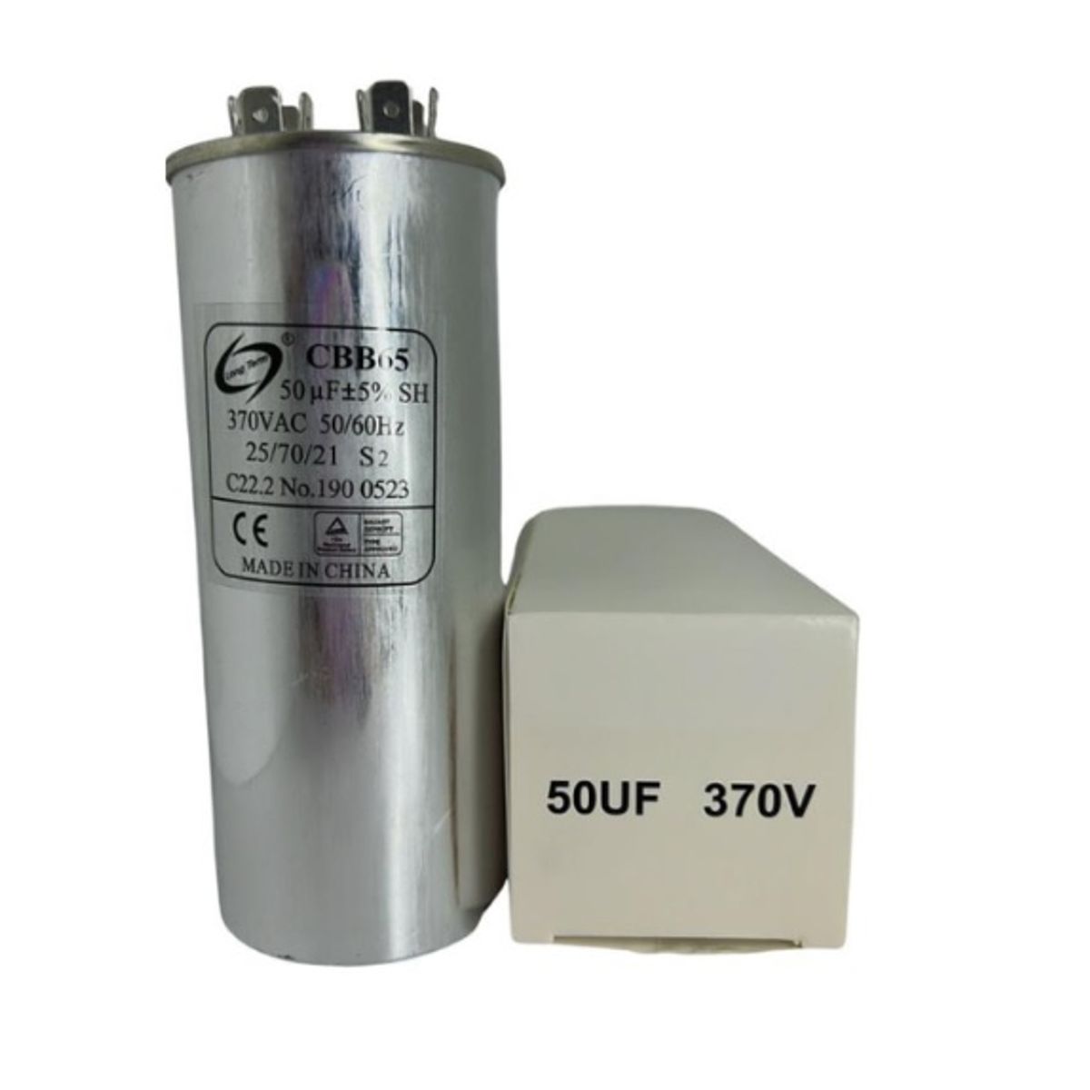 GENERICO - Capacitor 370v 50Uf para compresores