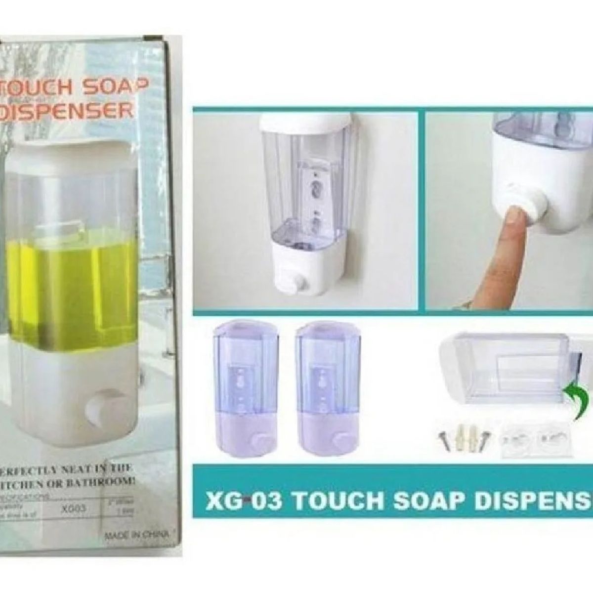 GENERICO - Dispensador De Jabon Gel De Ducha O Shampoo De Pared