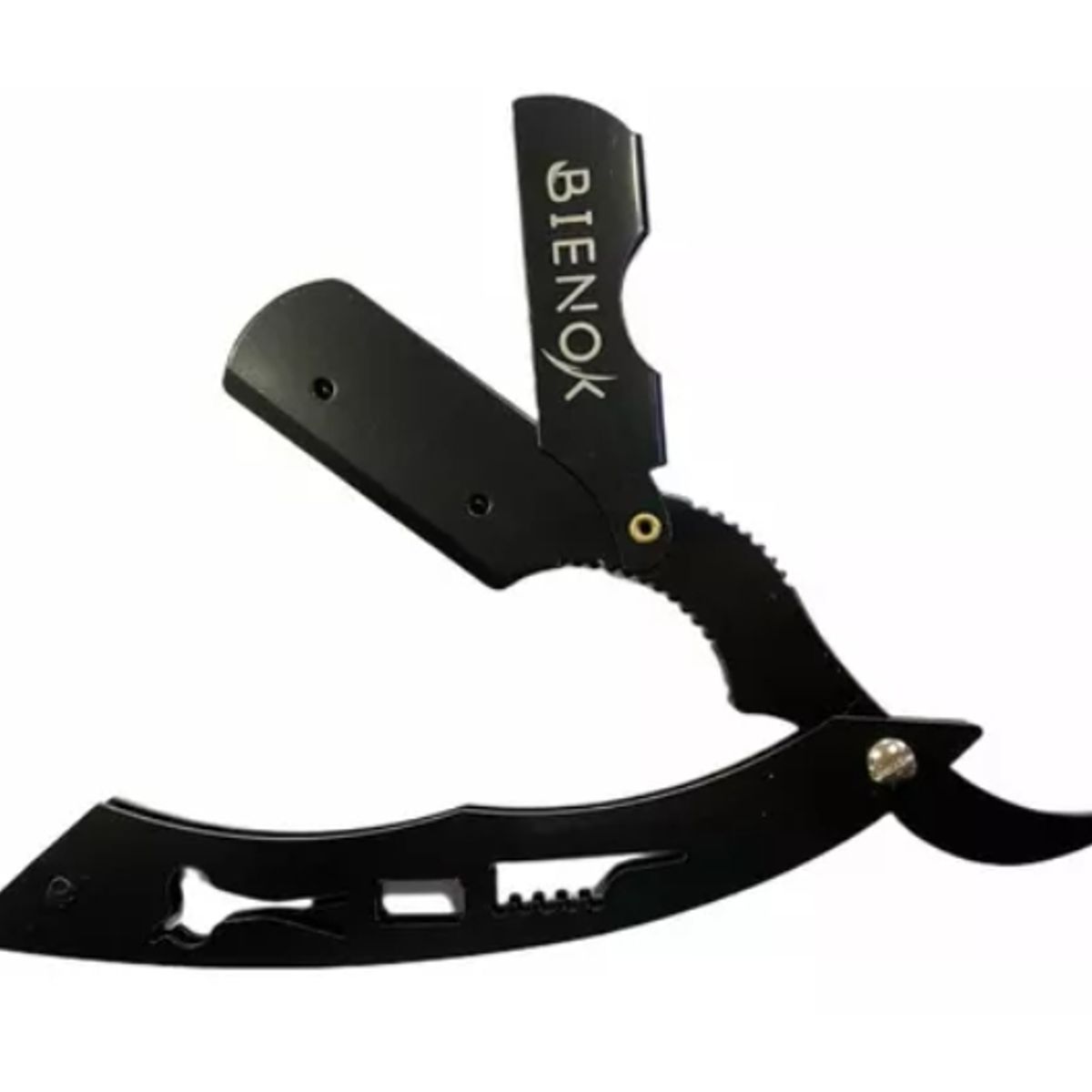 GENERICO - Navaja Navajin Afeitador Para Barbería Negro