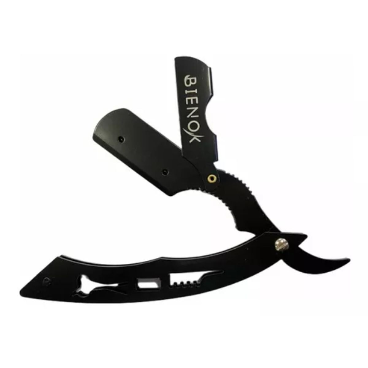 GENERICO - Navaja Navajin Afeitador Para Barbería Negro