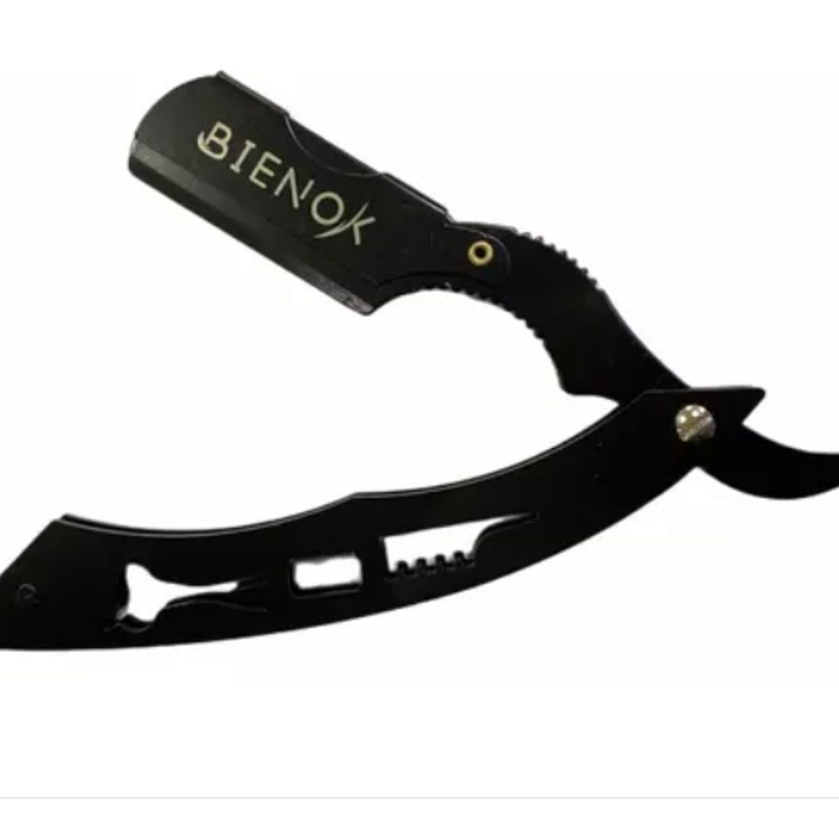 GENERICO - Navaja Navajin Afeitador Para Barbería Negro