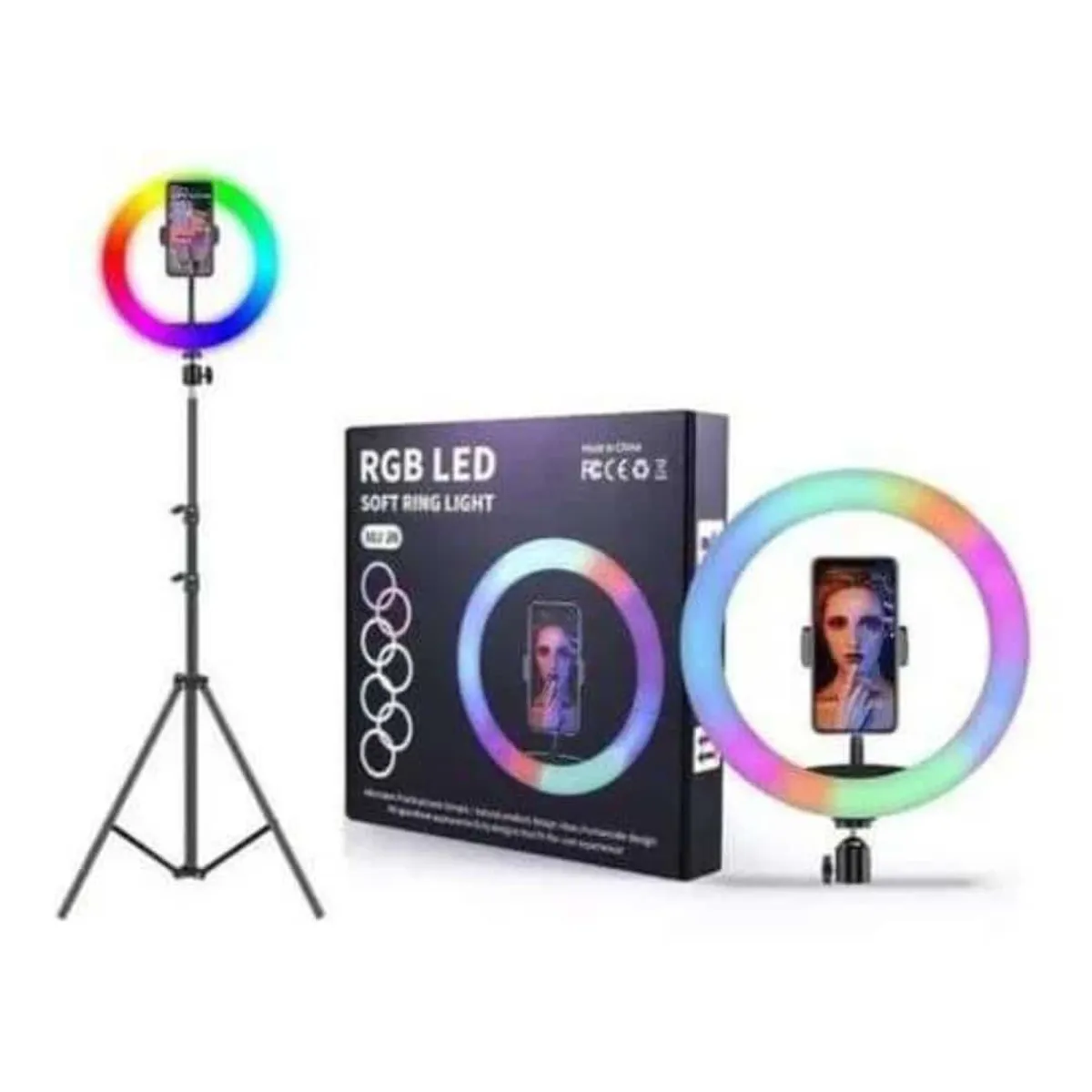 GENERICO - Aro Luz Anillo Led Rgb 10 Pulgadas Premium