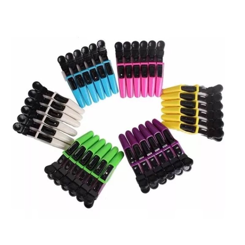 GENERICO - Set 5 Pinzas Para Tomar El Cabello Peluquería