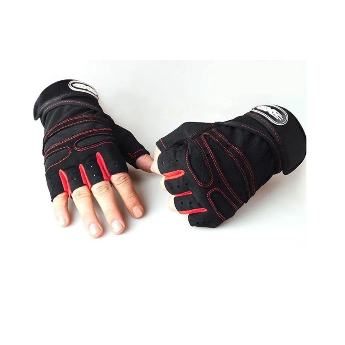 GENERICO - Guantes Entrenamiento Gym Levantamiento De Pesas Negro M