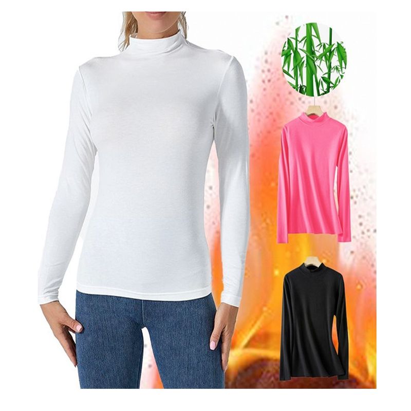 EVERSO - Pack 3 Camiseta Beatle Bambu Sin polar  Liso Talla Especial 24219