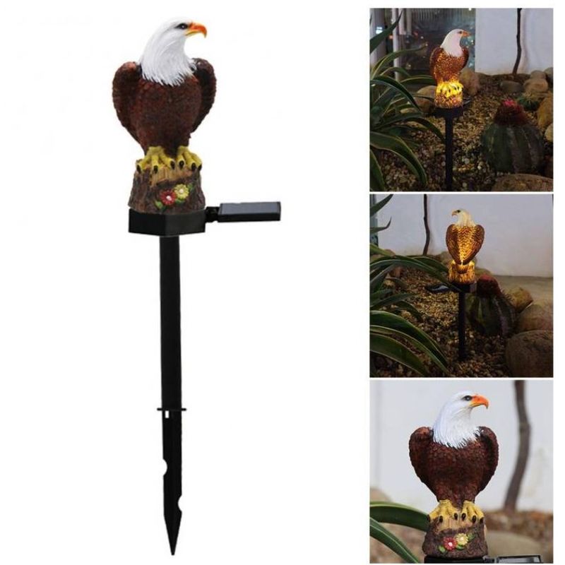 GENERICO - Estaca solar en modelo de Aguila iluminación exterior