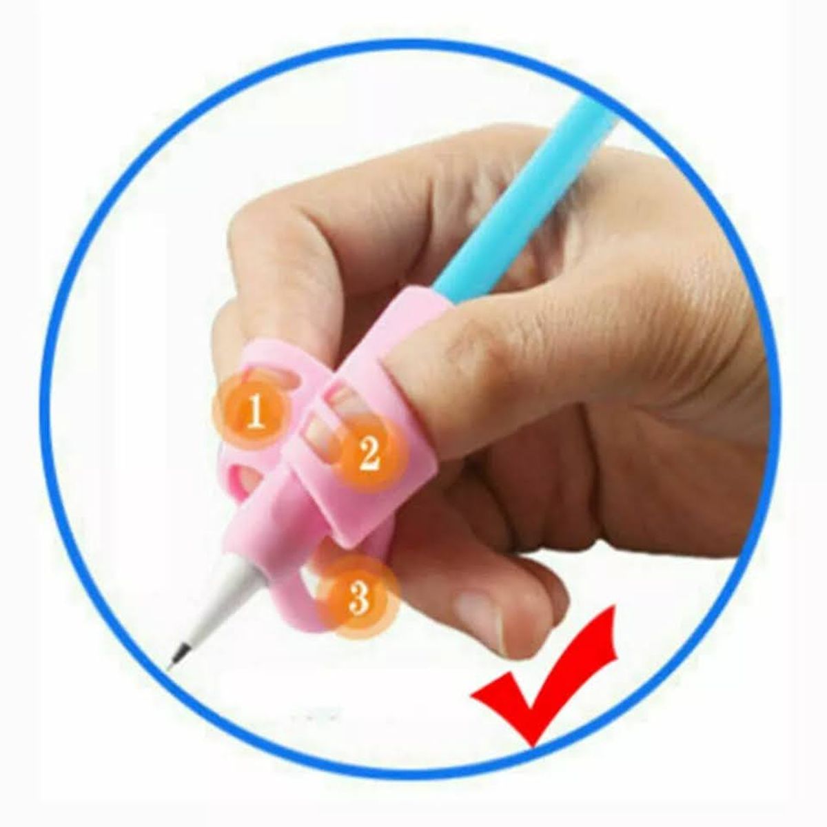 GENERICO - Pack x2 Corrector Escritura Ergonomico Guiador Lapices