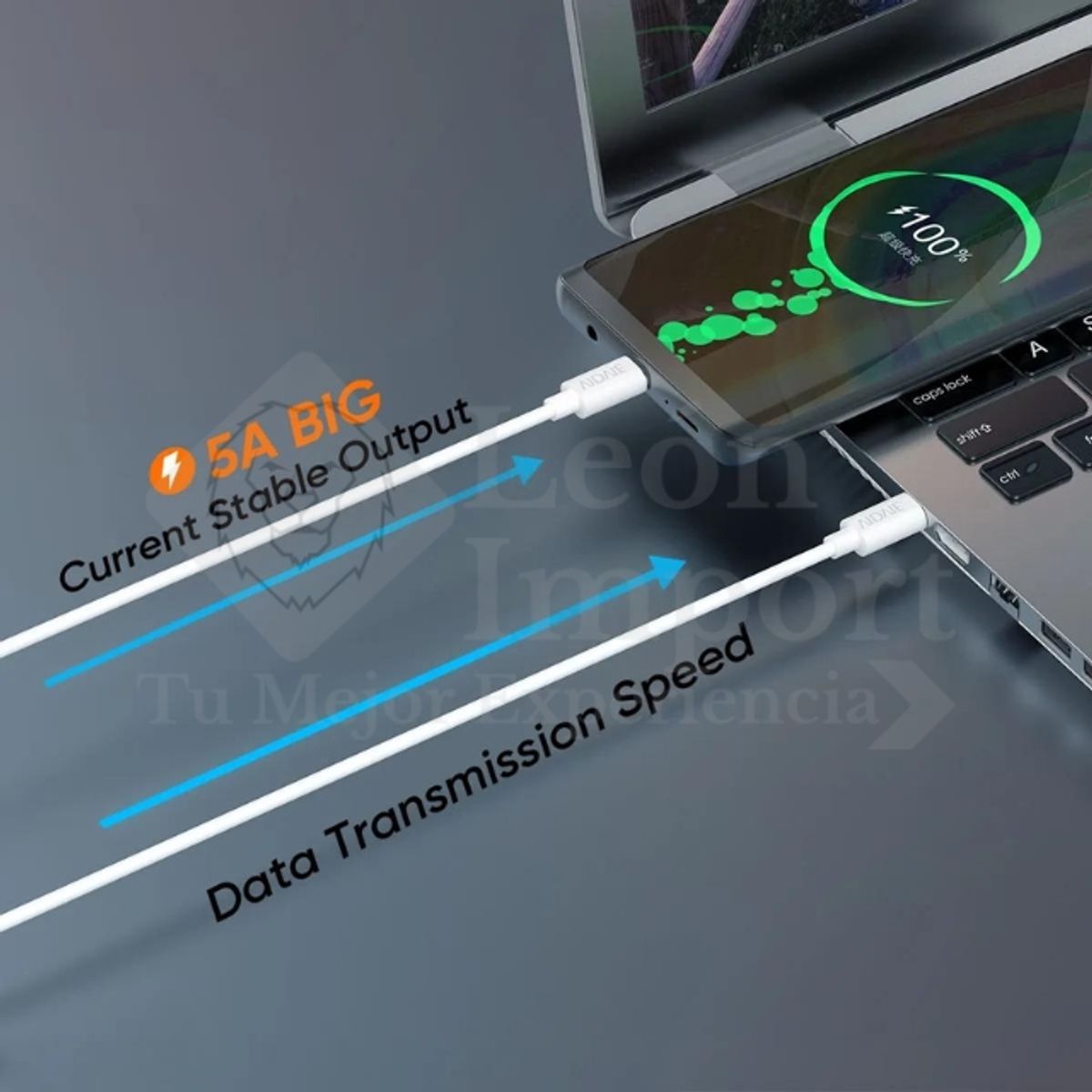 GENERICO - Cable Usb Tipo C Carga Super rapida  Para Samsung Xiaomi Huawei