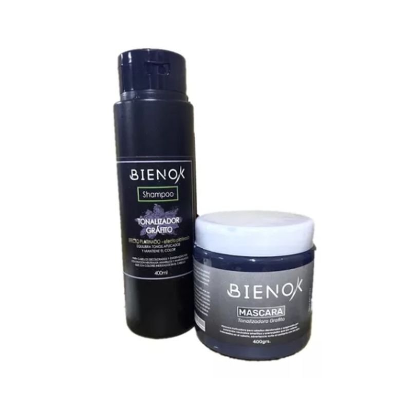 GENERICO - Shampoo Matizador Grafito +  Crema Grafito Bienok