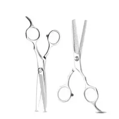 GENERICO - Set Tijera De Corte Filo Navaja Esculpidora Peluquería
