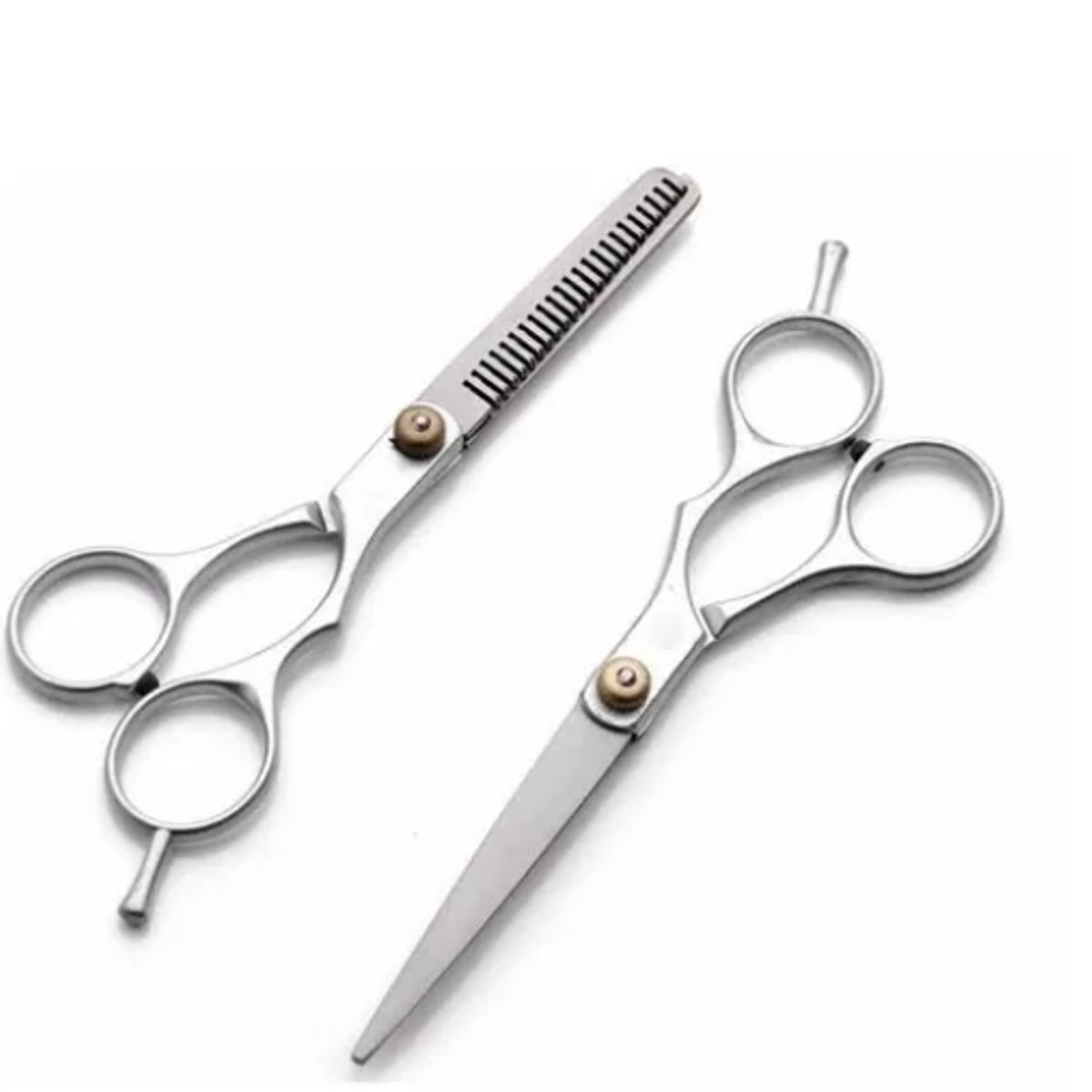 GENERICO - Set Tijera De Corte Filo Navaja  Esculpidora Peluquería